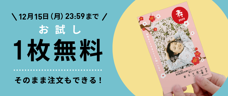 お試し1枚無料お試し